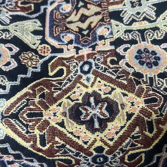 ZARA TRAFALUC TAPESTRY GEOMETRIC PATTERN MINI DRESS SIZE S - Picture 7 of 8